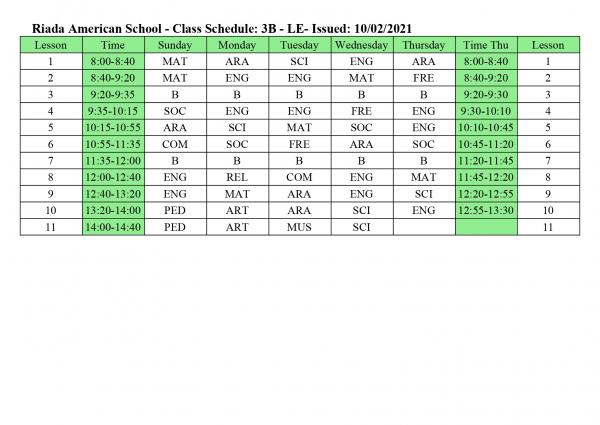 ClassSchedulesle page 0006