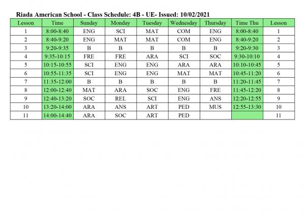 ClassSchedulesue page 0002