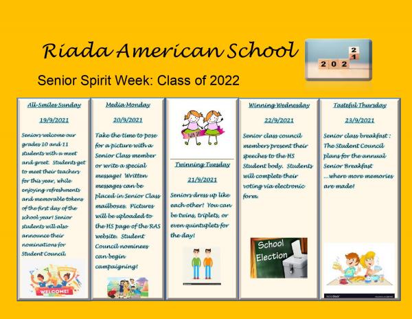 Riada American School spirit week conpete page 0001